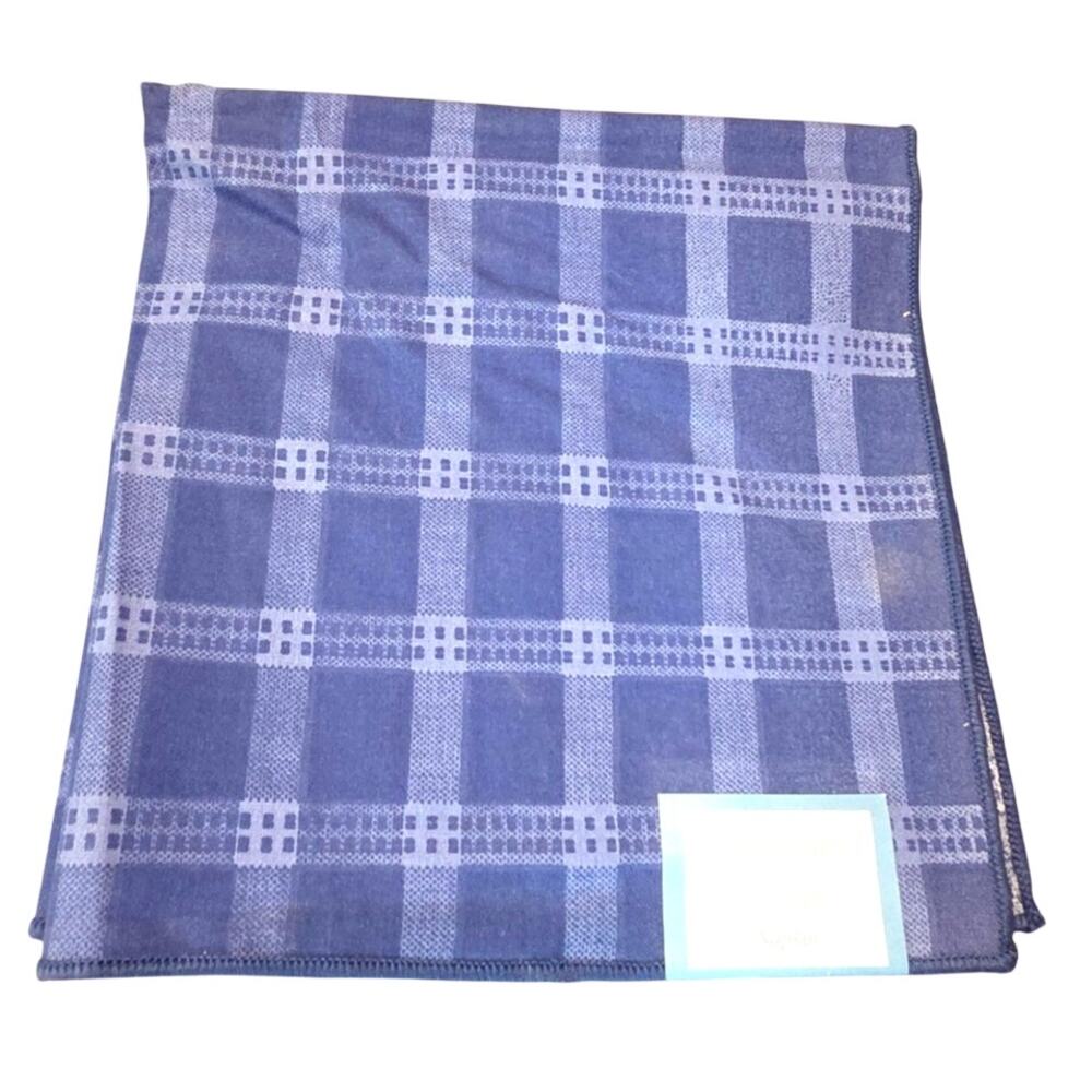 Blue Plaid Six Summer Time Garden Dreams 17" Napkins Farmhouse Cottage NEW
